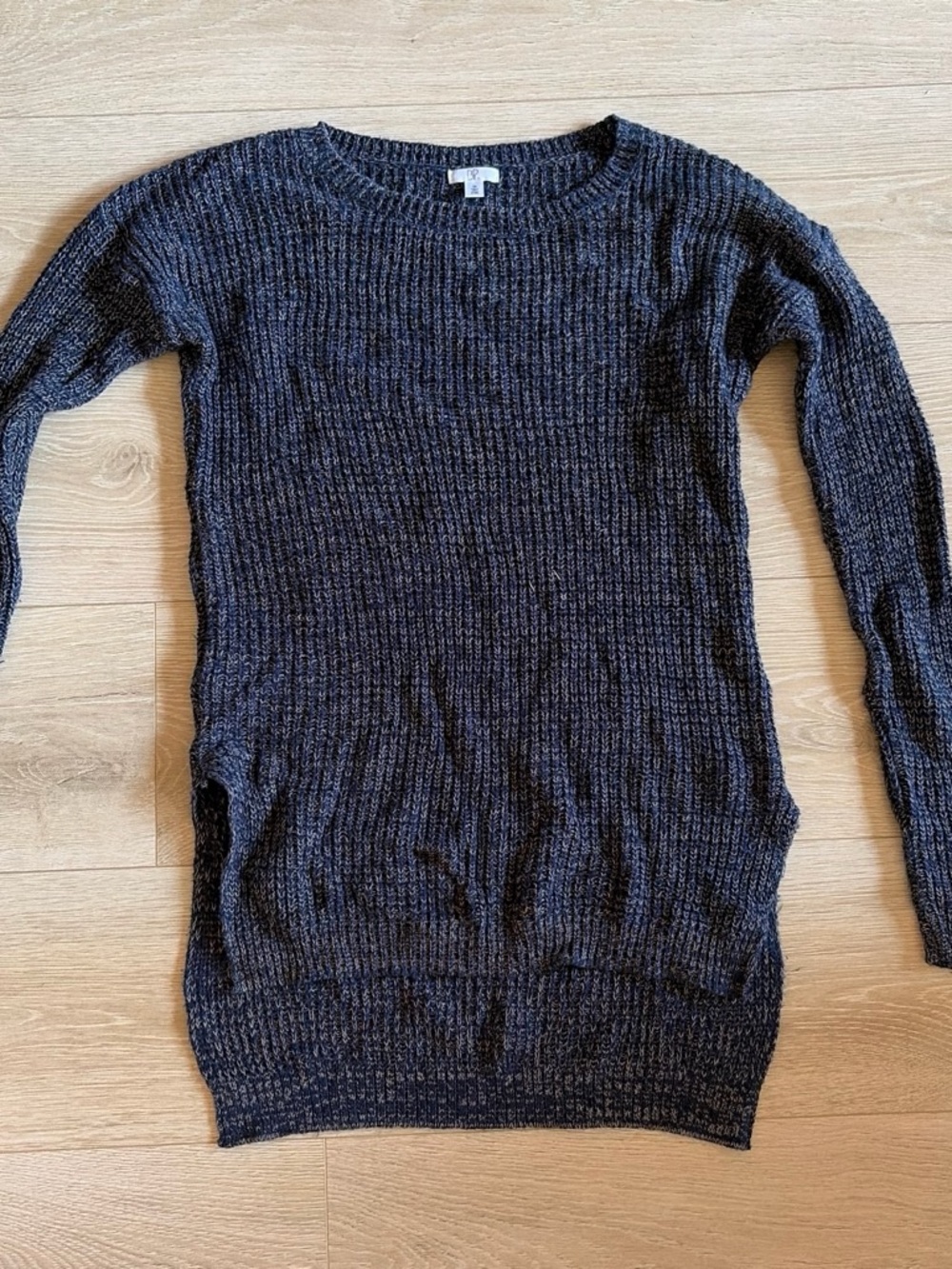 bp. Navy Blue Marled Ribbed Sweater